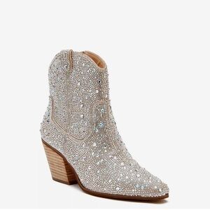Matisse Rhinestone Embellished Western Ankle Boots!